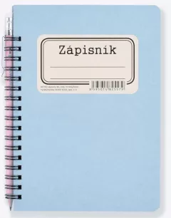 BOBO Zápisník s tužkou Retro B6 čistý čistý