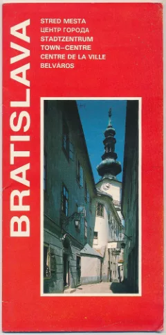 Bratislava - Orientačná mapa stredu mesta