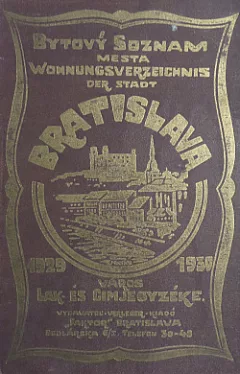 Bytový zoznam mesta Bratislava 1929 - 1930