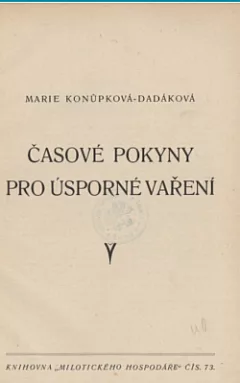 Časové pokyny pro úsporné vaření