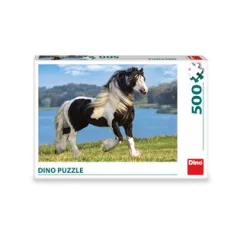 Černobílý kůň - 500 puzzle