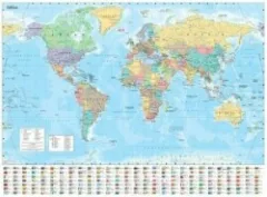 Collins World Wall Paper Map