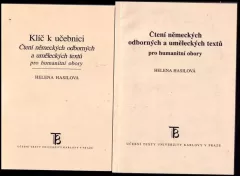 Čtení německých odborných a uměleckých textů pro humanitní obory + Klíč k učebnici