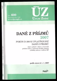 Daně z příjmů 2007