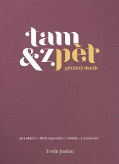 Deník Tam & zpět - malý - vínová