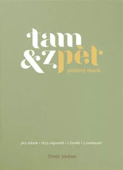 Deník Tam & zpět - velký - zelený