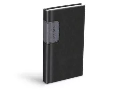 Diář 2026 D802 PU gray/dark gray 90x170mm