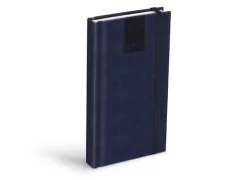 Diář 2026 D802 PU s gumkou bluegray 90x170mm