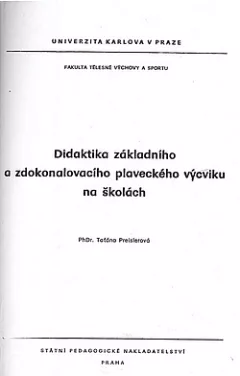 Didaktika základního a zdokonalovací  plaveckého výcviku na školách