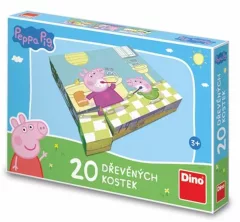 Dino kostky Peppa Pig Veselý den 20 kostek