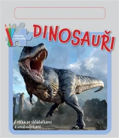 Dinosauři - Knížka se skládačkami, omalovánkami a pastelkou