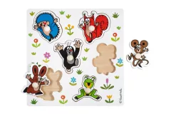 Dřevěné vkládací puzzle Krtek malé