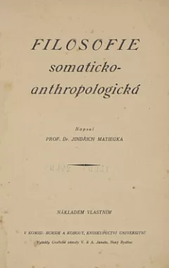 Filosofie somaticko - anthropologická