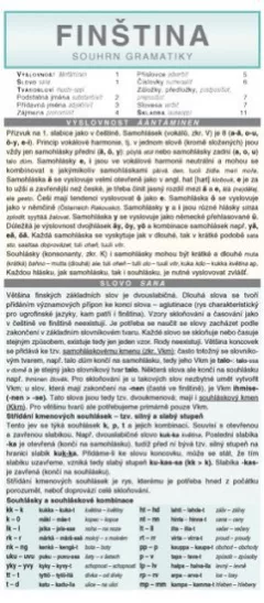 FINŠTINA souhrn gramatiky