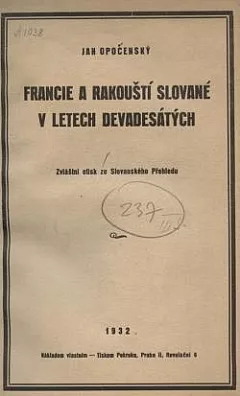Francie a rakouští Slované v letech devadesátých