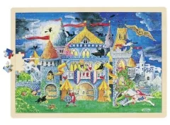 GOKI Dřevěné puzzle Pohádková hodina 192 dílků