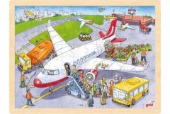Goki Puzzle Na letišti 96 dílků