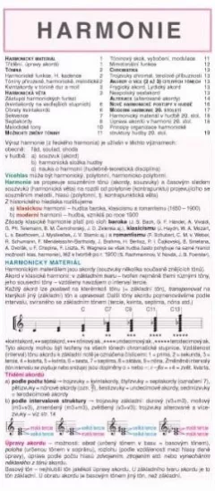 HARMONIE v hudbě