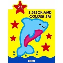 I stick and colour in!