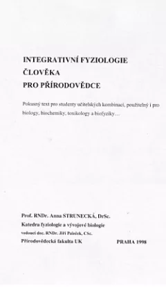 Integrativní fyziologie člověka pro přírodovědce