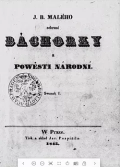 J.B.Malého Sebrané báchorky a pověsti národní svazek I.