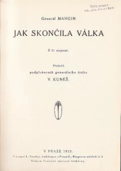 Jak skončila válka