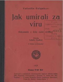 Jak umírali za víru