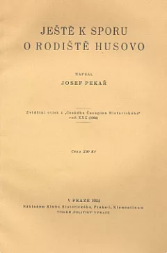Ještě k sporu o rodiště Husovo
