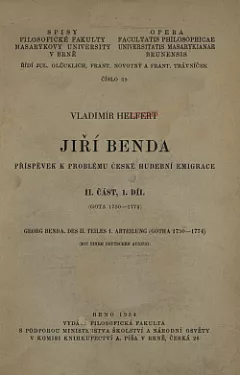 Jiří Benda II. část, 1. díl (Gota 1750-1774)