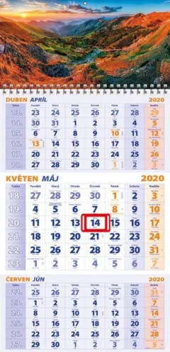 Kalendář nástěnný 2020