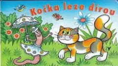 Kočka leze dírou