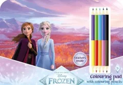 Kreslící set s pastelkami Ledové království