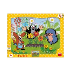 Krtek zahradník - Puzzle 12 tvary