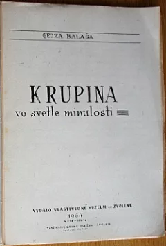 Krupina vo svetle minulosti