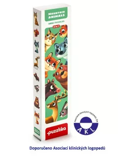 Lesní zvířátka: naučné puzzle 8 zvířátek: 16 dílků