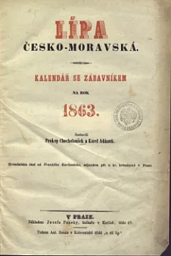 Lípa česko - moravská 1863