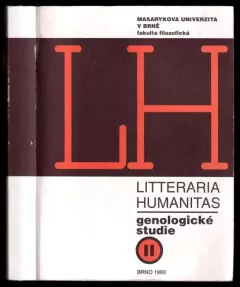 Litteraria humanitas - genologické studie <<II=02>&gt : k poctě profesora Franka Wollmana