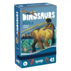 LONDJI Kapesní puzzle Dinosaurus
