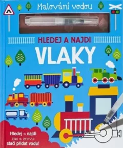 Malování vodou - Vlaky