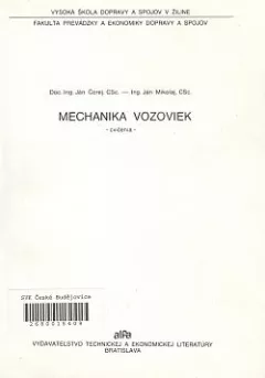 Mechanika vozoviek : cvičenia