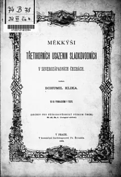 Měkkýši třetihorních usazenin sladkovodních v severozápadních Čechách
