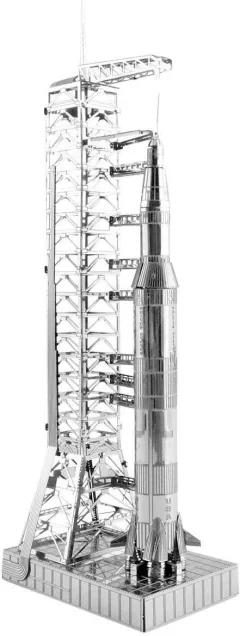 Metal Earth 3D kovový model Apollo Saturn V s rampou
