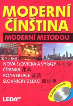 Moderní čínština moderní metodou - 3 knihy+3CD