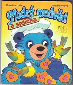 Modrý medvěd a srdíčka