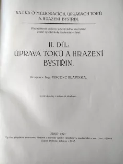 Nauka o melioracích, úpravách toků a hrazení bystřin 2