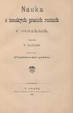 Nauka o ženských pracích ručních v otázkách- přistřihování prádla