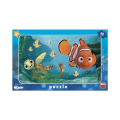 Nemo a želva - rámové puzzle 15 dílků