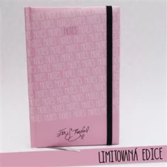 Notes A5 Eva S.Burešová - linka / růžový