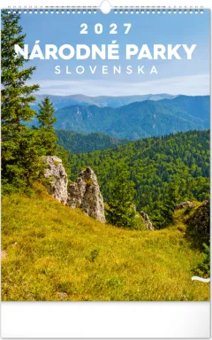 NOTIQUE Nástenný kalendár Národné parky Slovenska 2027, 33 x 46 cm