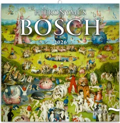 NOTIQUE Poznámkový kalendář Hieronymus Bosch 2026, 30 x 30 cm